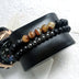 Natural stone Bracelet Beaded Black Mantra Prayer Beads Buddha Bracelet - Minihomy