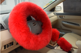 Sheepskin And Wool Steering Wheel Cover