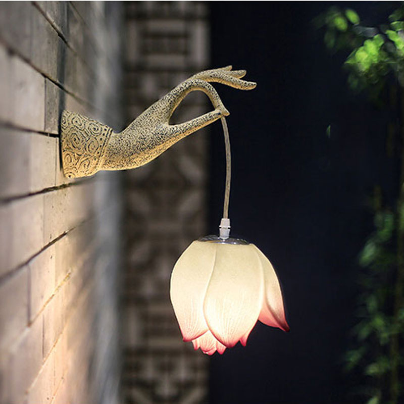 Lotus bergamot wall lamp - Minihomy