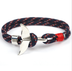 Anchor whale tail umbrella rope handmade couple bracelet - Minihomy