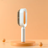 Self Cleaning Hair Brush For Women One-key Cleaning Hair Loss Airbag Massage Scalp Comb Anti-Static Hairbrush