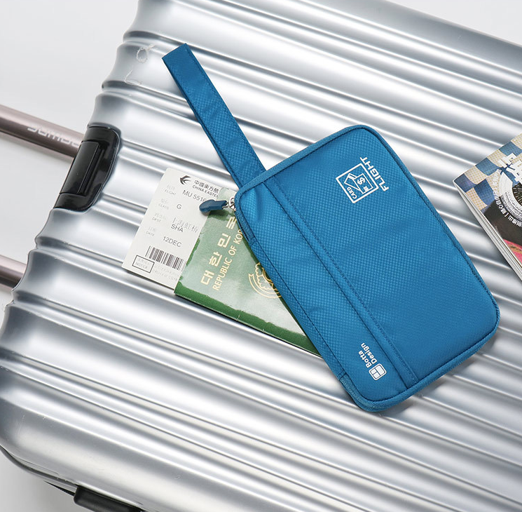 Travel abroad passport package multi-function document bag passport holder document bag storage bag ticket holder