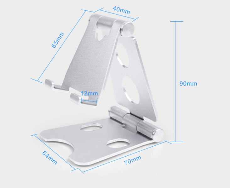 Folding mini mobile phone bed bracket portable tablet - Minihomy