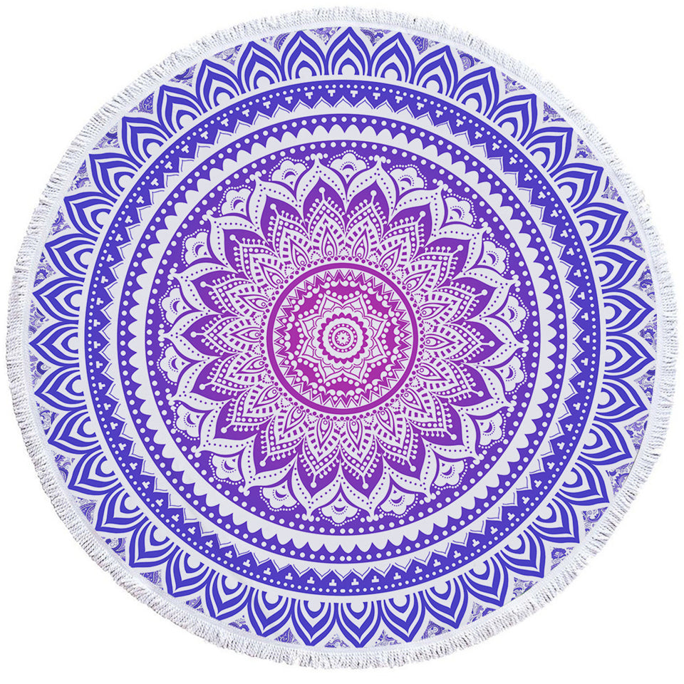 Round Printed Bath Towel Beach Towel Yoga Mat - Minihomy