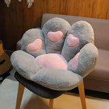 Cute Cat Paw Back Pillows Plush Chair Cushion Animal Child Seat Cushion Sofa Mat Home Sofa Indoor Floor Winter Decor Gift - Minihomy