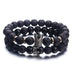 Fashion Lava Natural Stone Beads Bracelet For Women Men Man Crystal Crown Hand Bracelets Jewelry Mens Accessories