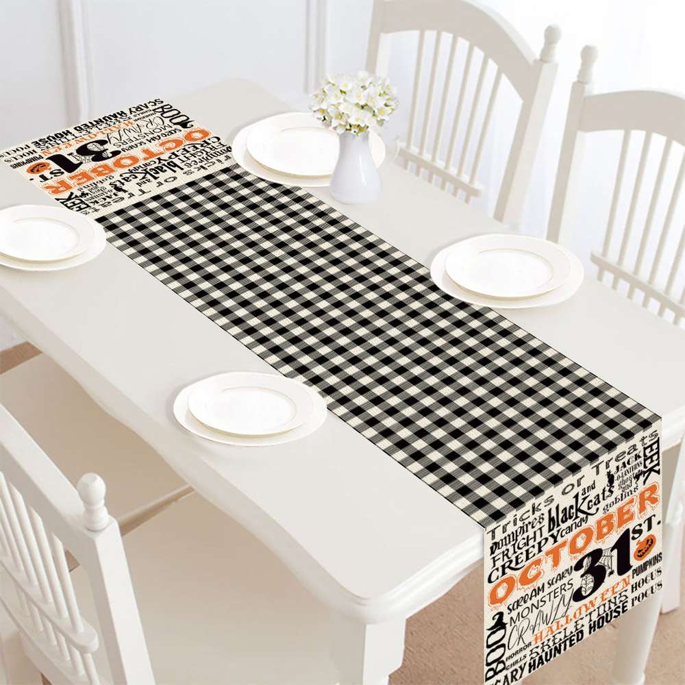 Halloween Table Runner Table Decoration Tablecloth - Minihomy