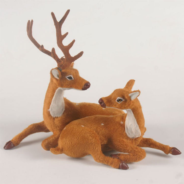 Elk Plush Christmas Deer Decorations for Home Ornament - Minihomy