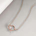 S925 Sterling Silver Cat Necklaces Rose Gold Animal Pendant Choker Jewelry Engraved I love you forever