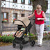 2-in-1 Foldable Pushchair Newborn Infant Baby Stroller-Coffee - Color: Light Brown - Minihomy