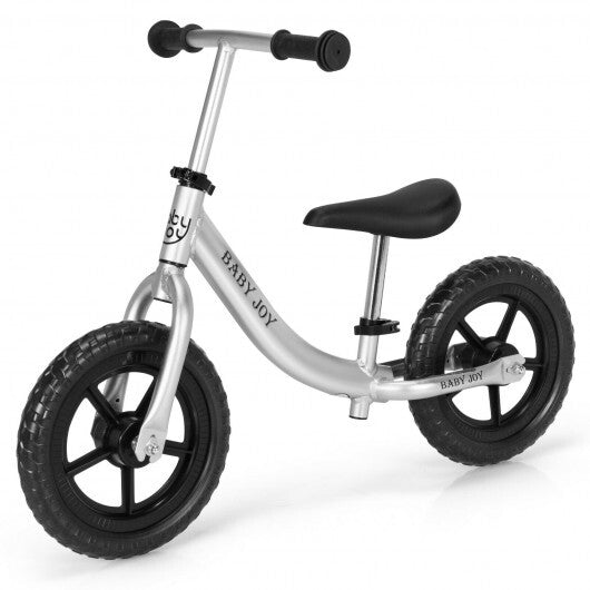 Aluminum Adjustable No Pedal Balance Bike for Kids-Black - Color: Black - Minihomy