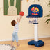 4-In-1 Adjustable Kids Basketball Hoop with Ring Toss Sticky Ball - Minihomy