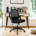 Adjustable Mesh Office Chair Rolling Computer Desk Chair with Flip-up Armrest-Black - Color: Black - Minihomy