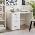 43.5 Inch Computer Desk with 4 Large Drawers-White - Color: White - Minihomy