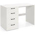 43.5 Inch Computer Desk with 4 Large Drawers-White - Color: White - Minihomy