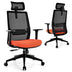 Ergonomic Office Chair with Lumbar Support and Adjustable Headrest-Black - Color: Black - Minihomy