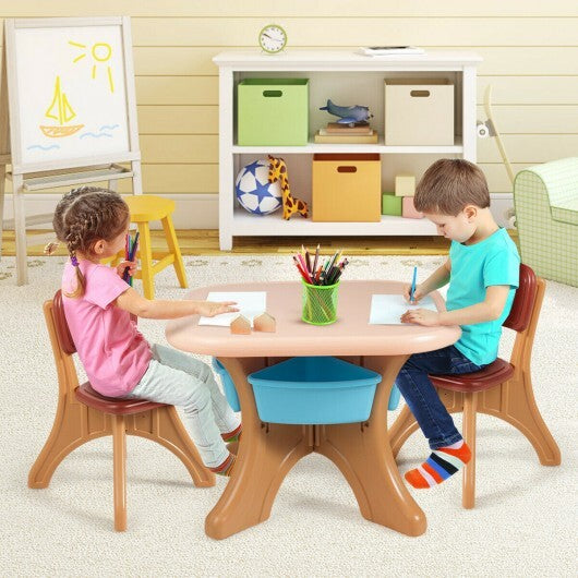 Children Kids Activity Table & Chair Set - Play Furniture with Storage