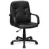 Ergonomic Office Chair with 360-degree Wheels - Color: Black - Minihomy