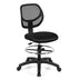 Adjustable Height Mid Back Mesh Drafting Office Chair - Color: Black - Minihomy