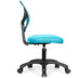 Low-back Computer Task Chair with Adjustable Height and Swivel Casters-Blue - Color: Blue - Minihomy