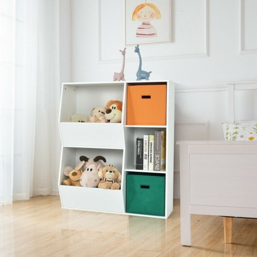 Kids Toy Storage Cabinet Shelf Organizer-Multicolor - Color: Multicolor
