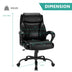 400 Pounds Big and Tall Adjustable High Back Leather Office Chair - Minihomy