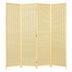 6 ft 4 Panel Portable Folding Room Divider Screen-Natural - Color: Natural - Minihomy