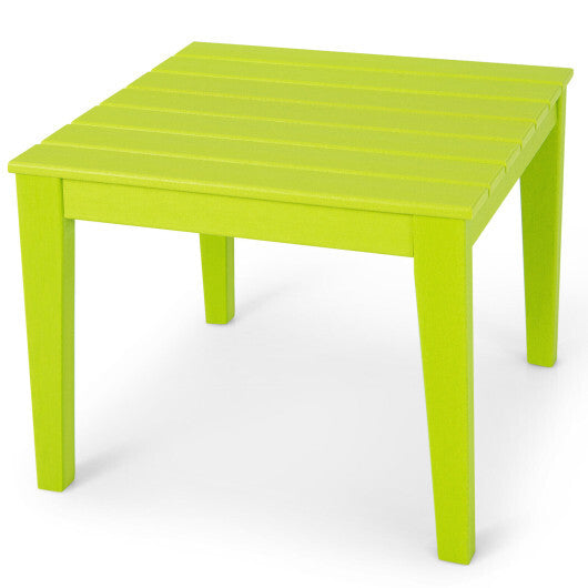 25.5 Inch Square Kids Activity Play Table-Green - Color: Green