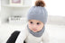 Baby Warm Woolen Cap Toddler Hat Baby Girls Boys Winter Warm Knitted Wool - Minihomy