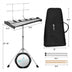 32 Note Glockenspiel Xylophone Percussion Bell Kit with Adjustable Stand - Minihomy