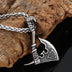 Jewelry Necklace Stainless Steel Axe Pendant Titanium Steel Orchid Chain Men - Minihomy