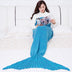 Mermaid Blanket Handmade Knitted Sleeping Wrap TV Sofa Mermaid Tail Blanket Kids - Minihomy