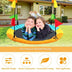 40 Inch Indoor Outdoor Flying Saucer Tree Swing with Hanging Strap - Color: Orange - Minihomy