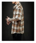 Men's Oversized Casual Short-sleeved Plaid Shirt - Minihomy