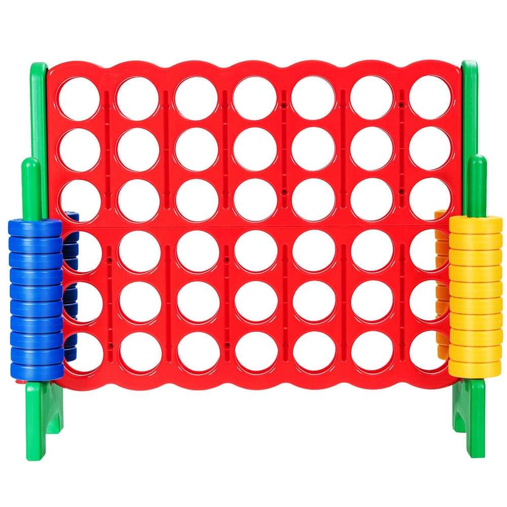 Jumbo 4-to-Score Giant Game Set with 42 Jumbo Rings and Quick-Release Slider-Green - Color: Green - Minihomy