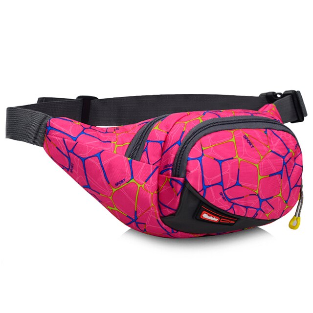 Sports multi-function waterproof pockets unisex chest bag