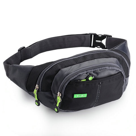 Sports multi-function waterproof pockets unisex chest bag