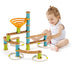 Bamboo Build Run Toy with Marbles for Kids Over 4 - Minihomy