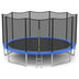 8/10/12/14/15/16 Feet Outdoor Trampoline Bounce Combo with Safety Closure Net Ladder-8 ft - Color: Black - Size: 8 ft - Minihomy