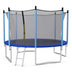 Outdoor Trampoline with Safety Closure Net-12 ft - Color: Blue - Size: 12 ft - Minihomy