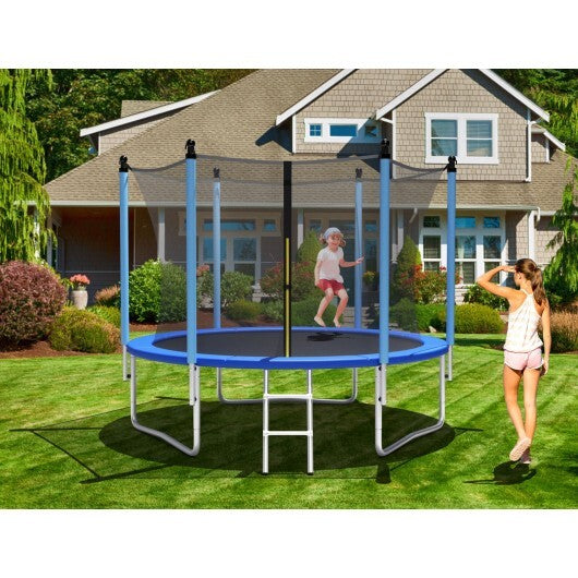Outdoor Trampoline with Safety Closure Net-15 ft - Color: Multicolor - Size: 15 ft