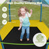 7 Feet Kids Recreational Bounce Jumper Trampoline-Green - Color: Green - Minihomy