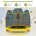 7 Feet Kids Recreational Bounce Jumper Trampoline-Green - Color: Green - Minihomy