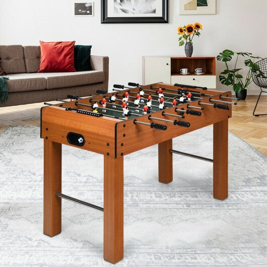 48 Inch Foosball Table Indoor Soccer Game - Color: Brown - Minihomy