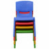 4-pack Colorful Stackable Plastic Children Chairs - Color: Multicolor - Minihomy