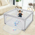 Large Safety Play Center Yard with 50 Balls for Baby Infant-Gray - Color: Gray - Minihomy