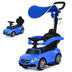 3-in-1 Mercedes Benz Ride-on Toddler Sliding Car-Blue - Color: Blue - Minihomy