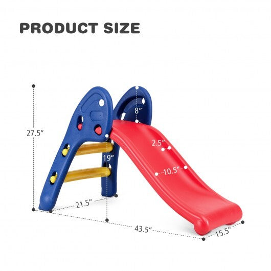 2 Step Children Folding Plastic Slide - Minihomy