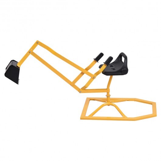 Heavy Duty Kid Ride-on Sand Digging Digger - Color: Yellow - Minihomy