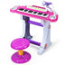 37 Key Electronic Keyboard Kids Toy Piano - Color: Pink - Minihomy